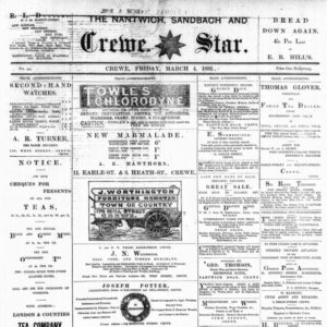 Newspaper frontpage