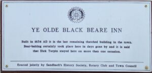 Black Bear Inn plaque