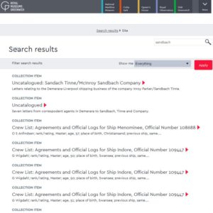 British Merchant Navy crew list