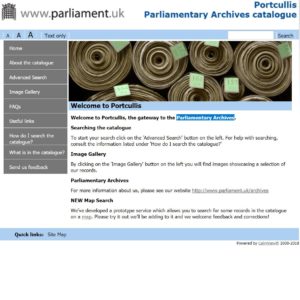 Parliamentary Archives