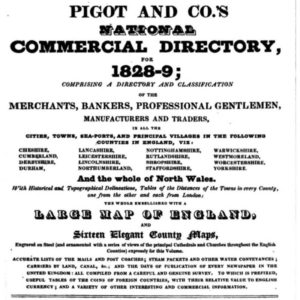 Pigot National Directory 1828
