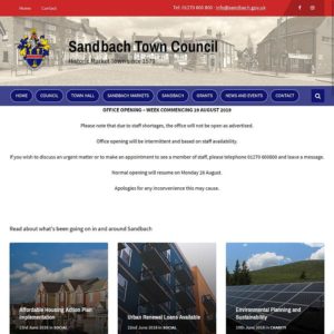 Sandbach Town Council website