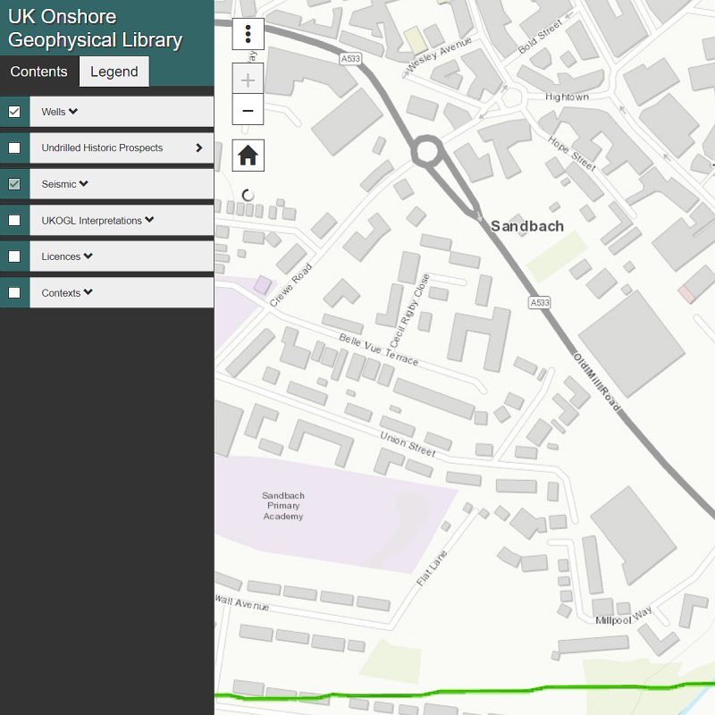 UK onshore geophysical library